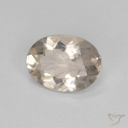 Morganite Doré léger naturelle ovale, 0.99 ct, VS