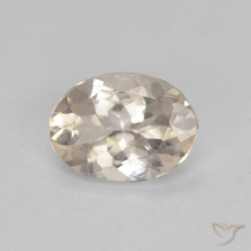 0.85ct Naturel Doré léger Morganite, ovale, VS