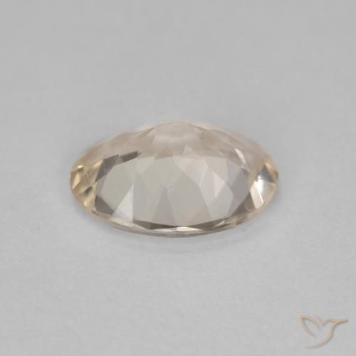 Morganite Doré léger naturelle ovale, 0.85 ct, VS