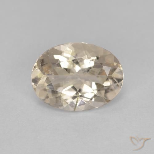 1.02ct Naturel Doré léger Morganite, ovale, VS