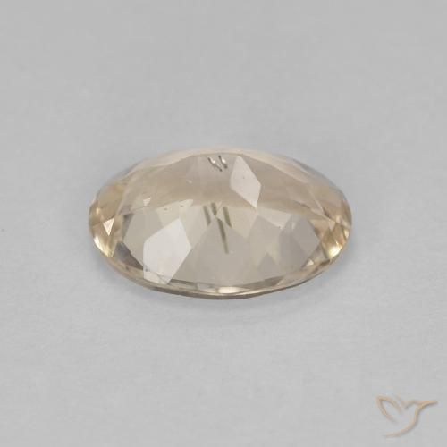 Morganite Doré léger naturelle ovale, 1.02 ct, VS