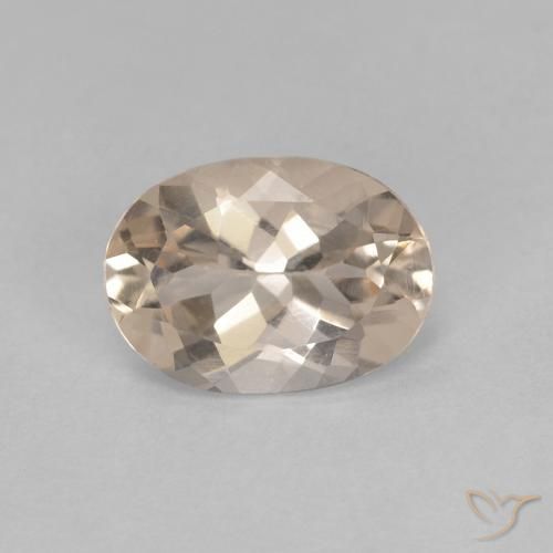0.92ct Naturel Doré léger Morganite, ovale, VVS