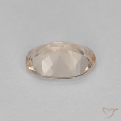Morganite Doré léger naturelle ovale, 0.92 ct, VVS