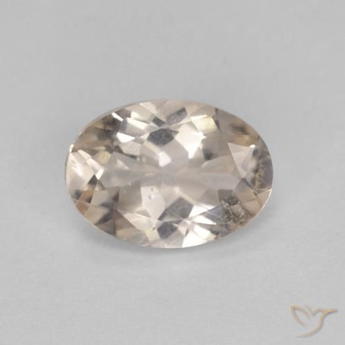 0.92ct Naturel Doré léger Morganite, ovale, VS