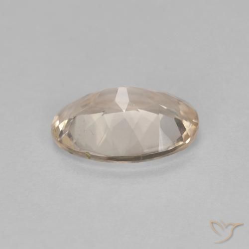 Morganite Doré léger naturelle ovale, 0.92 ct, VS
