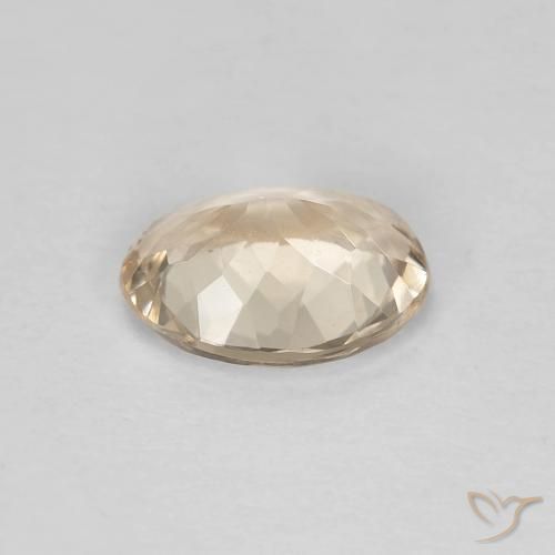 Morganite Doré léger naturelle ovale, 1.00 ct, VVS-VS
