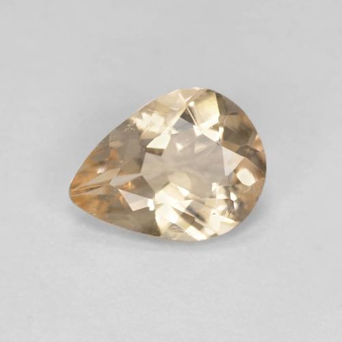 Morganite Orange clair naturelle En forme de poire, 0.78 ct, VS