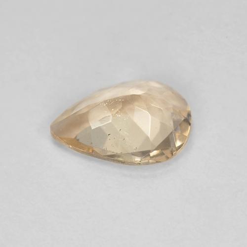 Morganite Orange clair naturelle En forme de poire, 0.78 ct, VS