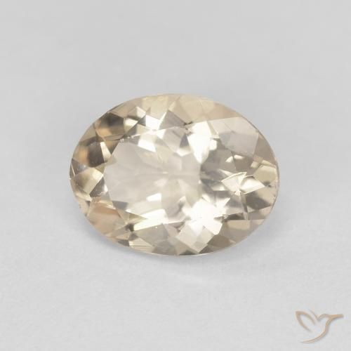 1.04ct Naturel Doré léger Morganite, ovale, VS