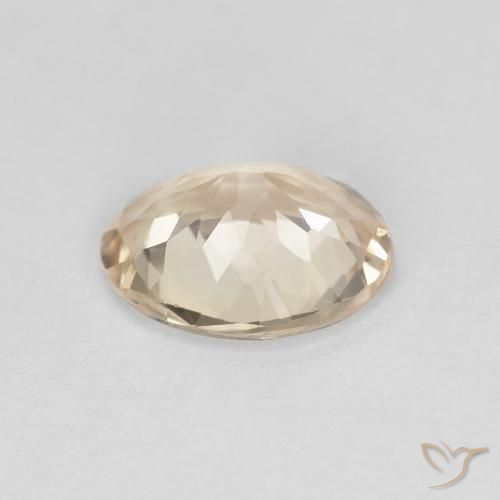 Morganite Doré léger naturelle ovale, 1.04 ct, VS