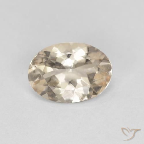 0.86ct Naturel Doré léger Morganite, ovale, VVS-VS