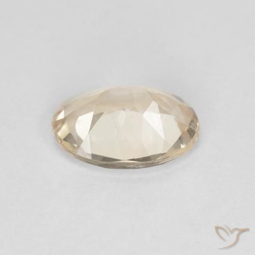 Morganite Doré léger naturelle ovale, 0.86 ct, VVS-VS