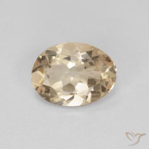0.92ct Naturel Doré léger Morganite, ovale, VS