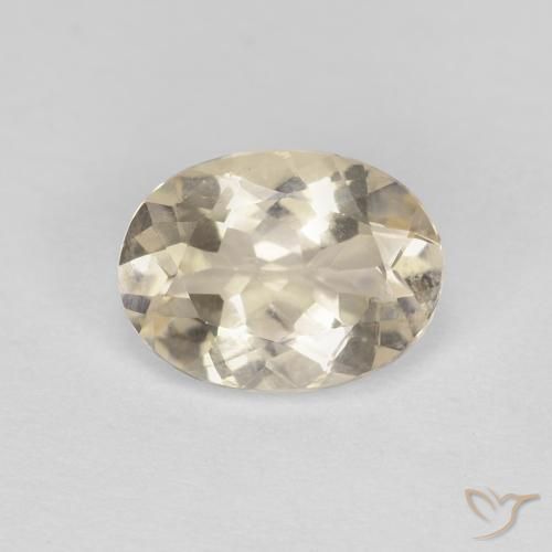 0.97ct Naturel Doré léger Morganite, ovale, VVS-VS