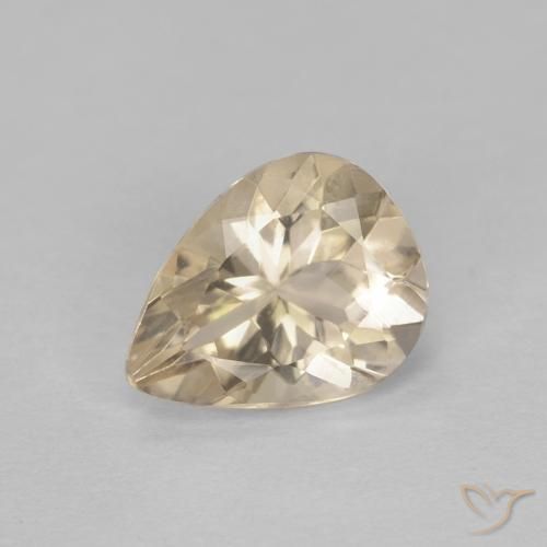 0.94ct Naturel Crème Morganite, En forme de poire, VVS