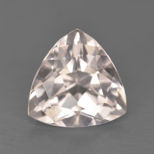 Morganite rose naturelle trillion, 4,40 ct, VVS-VS