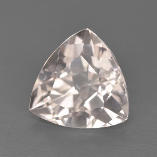 Morganite rose naturelle trillion, 4,40 ct, VVS-VS