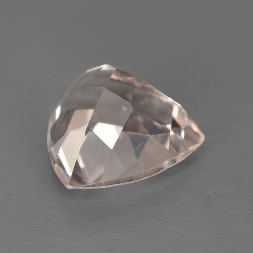 Morganite rose naturelle trillion, 4,40 ct, VVS-VS