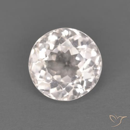 1.19ct Naturel Rose très clair Morganite, Tour, Transparent