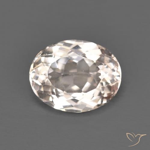 2.66ct Naturel Medium Light-Pink Morganite, ovale, VVS-VS