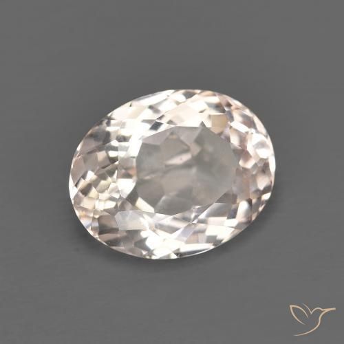Morganite Medium Light-Pink naturelle ovale, 2.66 ct, VVS-VS