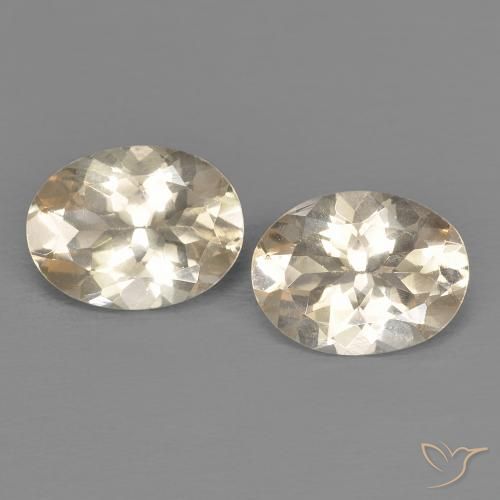 2.08ctw Naturel Jaune clair Morganite, ovale, VVS