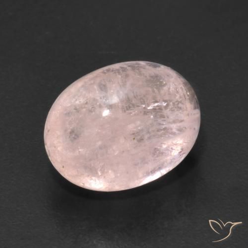 Morganite Flamant rose naturelle ovale, 5.22 ct, Transparent