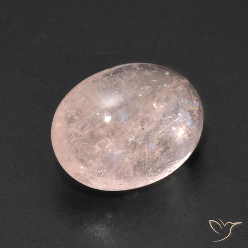Morganite Flamant rose naturelle ovale, 3.86 ct, Transparent