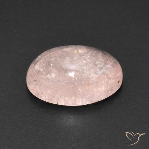 Morganite Flamant rose naturelle ovale, 3.86 ct, Transparent
