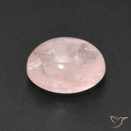 Morganite Rose moyen naturelle ovale, 3.16 ct, Transparent