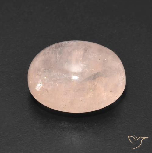 Morganite Saumon Rose naturelle ovale, 7.18 ct, Transparent
