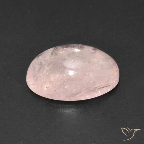 Morganite Flamant rose naturelle ovale, 4.21 ct, Transparent
