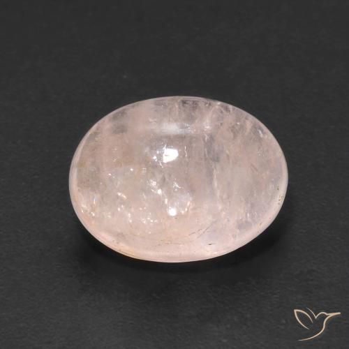 4.91ct Naturel Rose moyen Morganite, ovale, Transparent