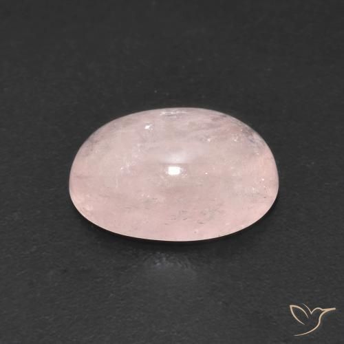 Morganite Rose moyen naturelle ovale, 3.67 ct, Translucide