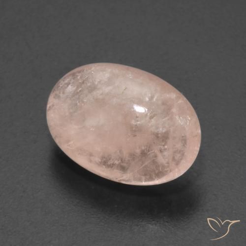 Morganite Rose moyen naturelle ovale, 4.50 ct, Transparent