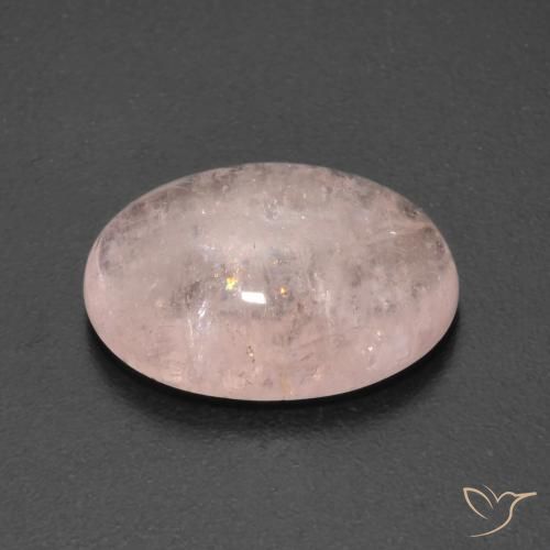 Morganite Rose moyen naturelle ovale, 5.02 ct, Transparent
