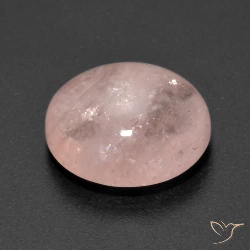Morganite Flamant rose naturelle ovale, 6.38 ct, Transparent
