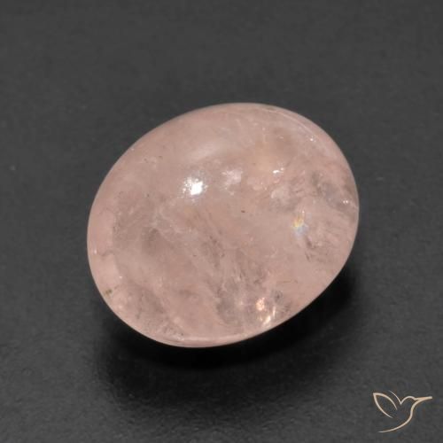 Morganite Saumon Rose naturelle ovale, 4.50 ct, Transparent