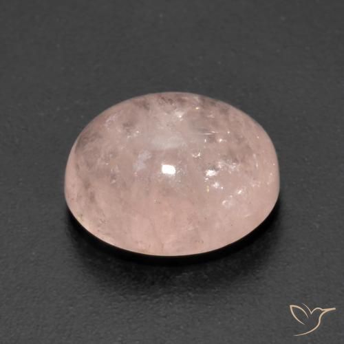 Morganite Saumon Rose naturelle ovale, 4.50 ct, Transparent