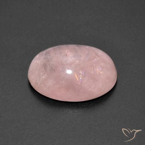 Morganite Rose naturelle ovale, 7.02 ct, Translucide