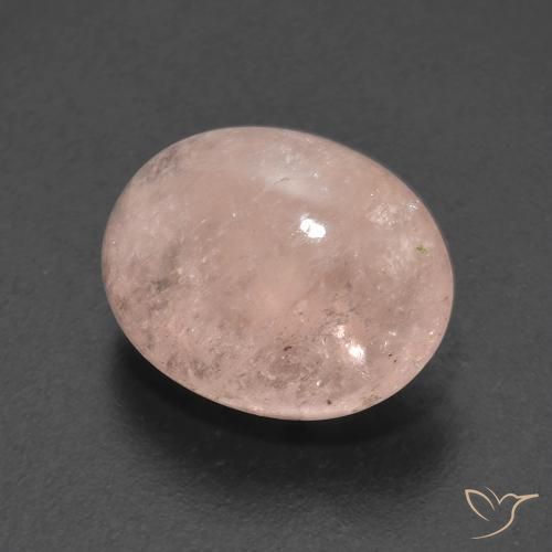 Morganite Saumon Rose naturelle ovale, 5.27 ct, Transparent