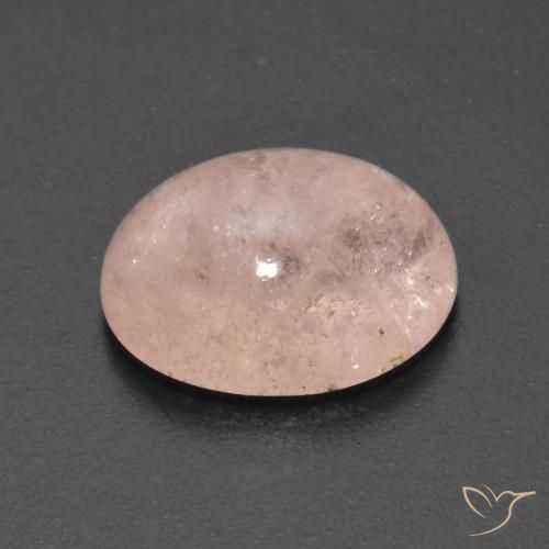 Morganite Saumon Rose naturelle ovale, 5.27 ct, Transparent