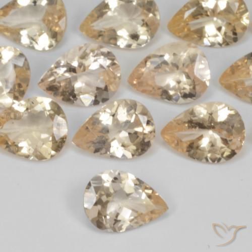 0.85ct Naturel Or Morganite, En forme de poire, VS