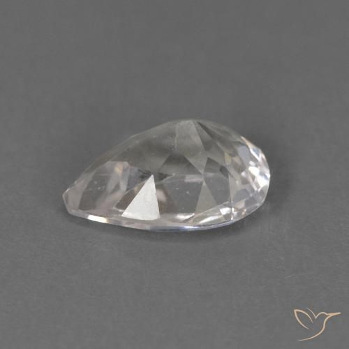 Morganite Rose très clair naturelle En forme de poire, 0.52 ct, VS