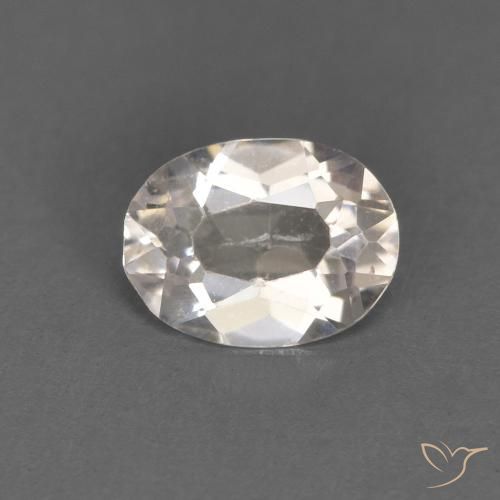 Morganite Rose très clair naturelle ovale, 0.41 ct, VVS-VS