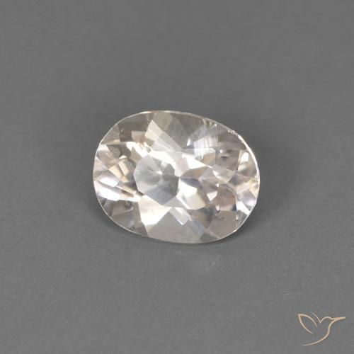 Morganite Saumon Rose naturelle ovale, 0.42 ct, VS