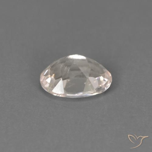 Morganite Saumon Rose naturelle ovale, 0.42 ct, VS