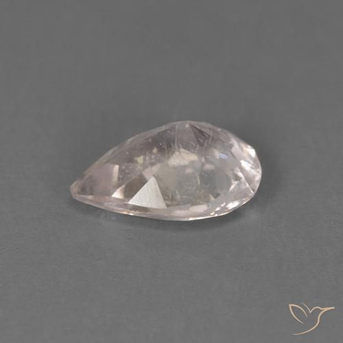 Morganite Rose très clair naturelle En forme de poire, 0.59 ct, SI