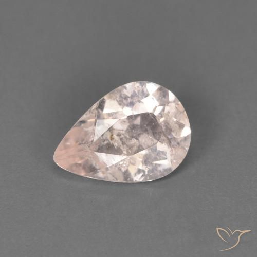 Morganite Rose très clair naturelle En forme de poire, 0.42 ct, SI