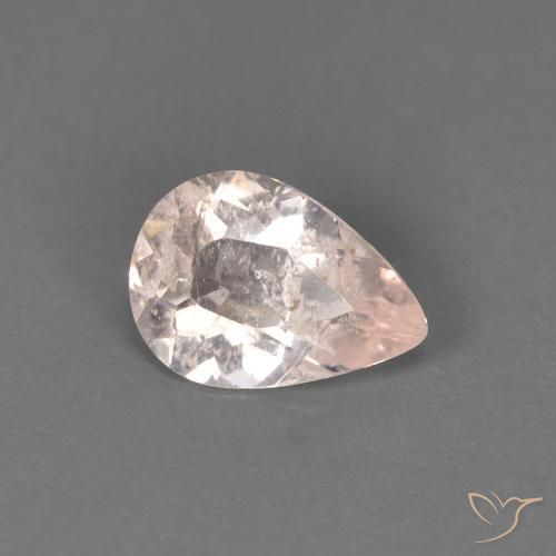 Morganite Rose très clair naturelle En forme de poire, 0.42 ct, SI